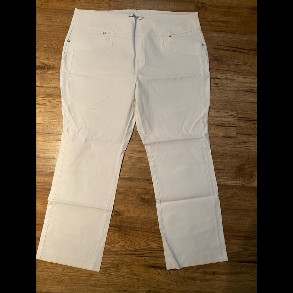 Simon Chang white pants